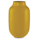 PIP váza metal oválná žlutá 30cm