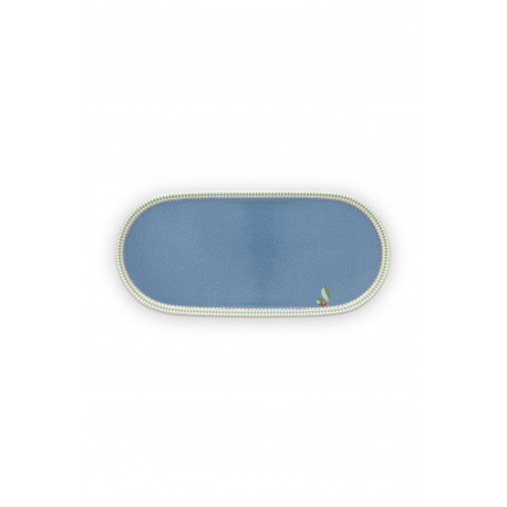Pip Studio La Majorelle podlouhlý talíř 25x12cm, modrý