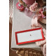 Pip studio Love birds dortový tác, hranatý, red-pink 33.3 x 15.5 cm