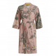 Pip Studio Naomi Floris Grande Green dámské kimono s 3/4 rukávem, růžové