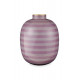 Pip Studio Stripes kovová váza 32cm, lila