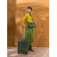 Pip Studio Tutti i Fiori cestovní kufr na kolečkách, zelený
